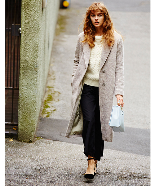 MOUSSY（マウジー）の「WOOL BLEND SINGLE COAT（その他アウター・レディース・ピンク/グレー/ブラック・1/2）」の3枚目の写真