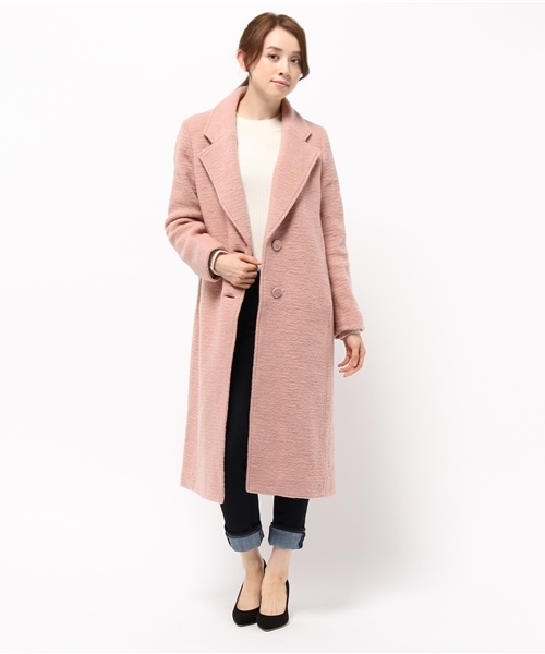 MOUSSY（マウジー）の「WOOL BLEND SINGLE COAT（その他アウター・レディース・ピンク/グレー/ブラック・1/2）」の4枚目の写真