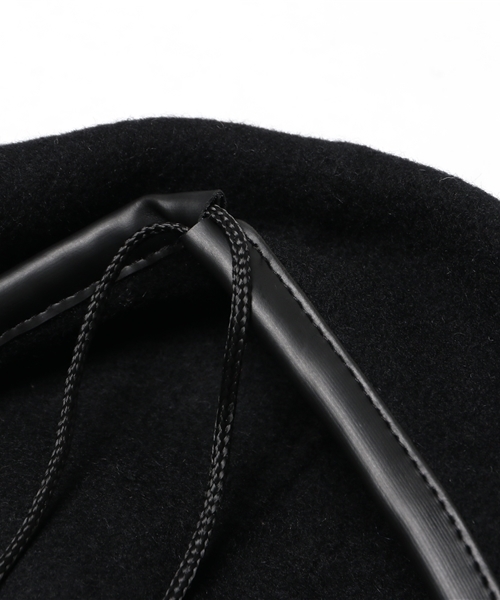 PUNYUS（プニュズ）の「パイピングベレー帽（キャスケット・レディース・ワイン/カーキ/キャメル/グレー/ブラック・FREE）」の10枚目の写真