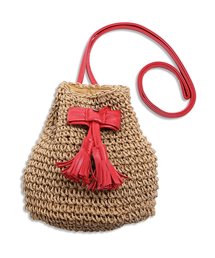 apres les cours | ペーパーリボンポシェット(ショルダーバッグ)