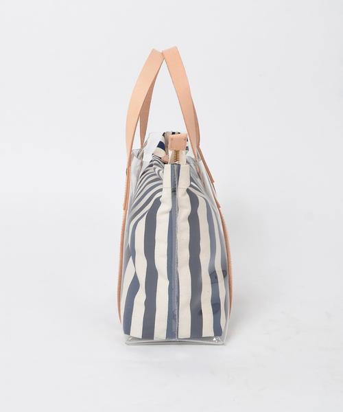 liflattie ships（リフラティ シップス）の「【別注】FOLNA（フォルナ）:マルチストライプ トート ◇（トートバッグ・レディース・ネイビー/グリーン・ONE SIZE）」の6枚目の写真