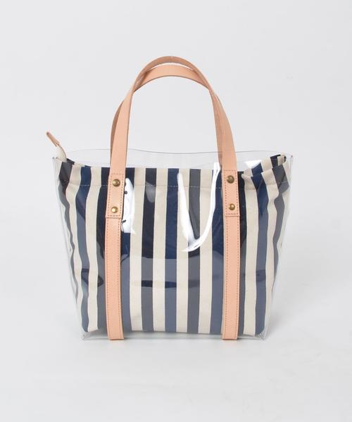 liflattie ships（リフラティ シップス）の「【別注】FOLNA（フォルナ）:マルチストライプ トート ◇（トートバッグ・レディース・ネイビー/グリーン・ONE SIZE）」の7枚目の写真