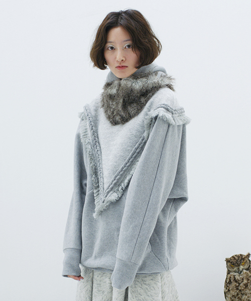 bedsidedrama（ベットサイドドラマ）の「北方のパーカー（パーカー・レディース・ブラック/グレー・1）」の2枚目の写真