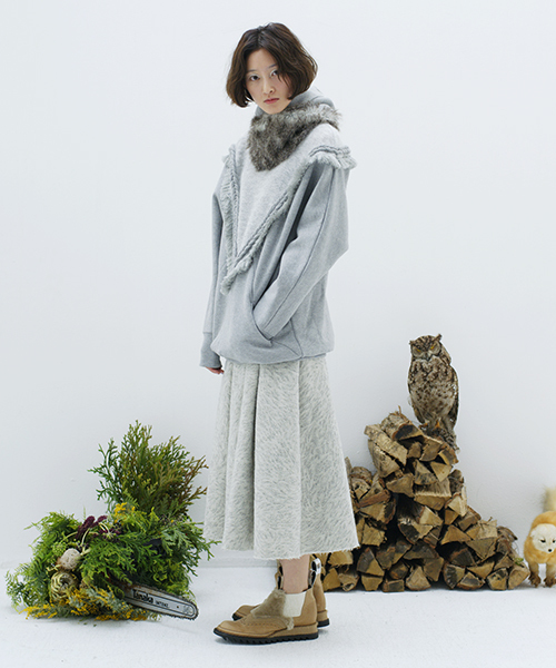 bedsidedrama（ベットサイドドラマ）の「北方のパーカー（パーカー・レディース・ブラック/グレー・1）」の13枚目の写真