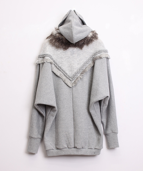 bedsidedrama（ベットサイドドラマ）の「北方のパーカー（パーカー・レディース・ブラック/グレー・1）」の7枚目の写真