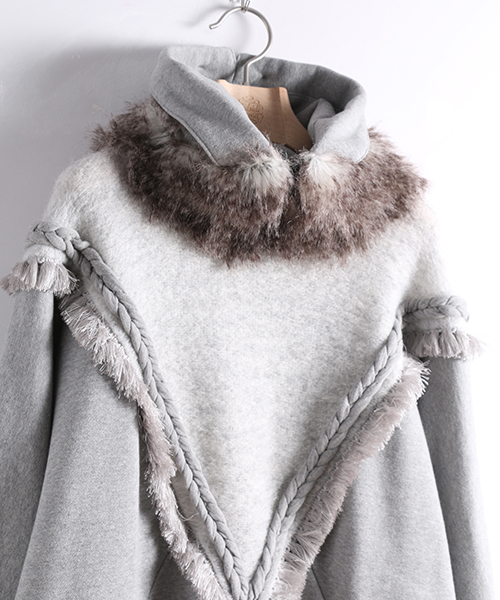 bedsidedrama（ベットサイドドラマ）の「北方のパーカー（パーカー・レディース・ブラック/グレー・1）」の8枚目の写真