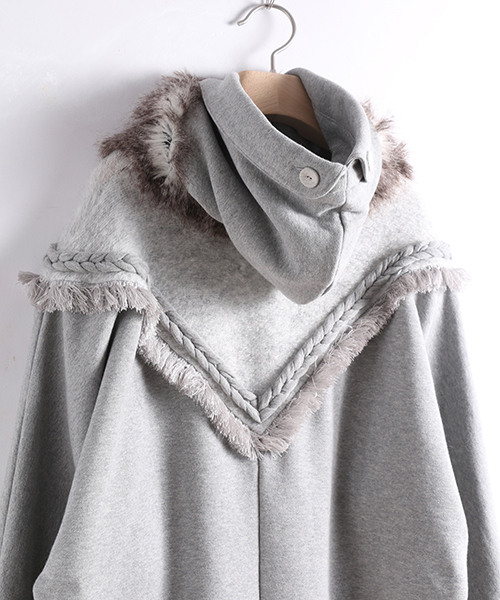 bedsidedrama（ベットサイドドラマ）の「北方のパーカー（パーカー・レディース・ブラック/グレー・1）」の10枚目の写真