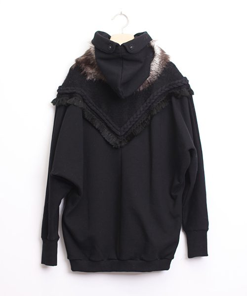 bedsidedrama（ベットサイドドラマ）の「北方のパーカー（パーカー・レディース・ブラック/グレー・1）」の12枚目の写真