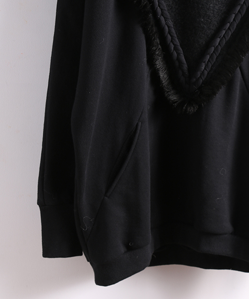 bedsidedrama（ベットサイドドラマ）の「北方のパーカー（パーカー・レディース・ブラック/グレー・1）」の4枚目の写真