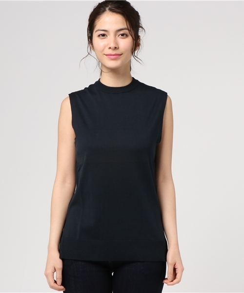 ENFOLD（エンフォルド）の「シルクコットン T/T（ニット/セーター・レディース・ブルー/ダークグリーン/ネイビー・38/36）」の4枚目の写真