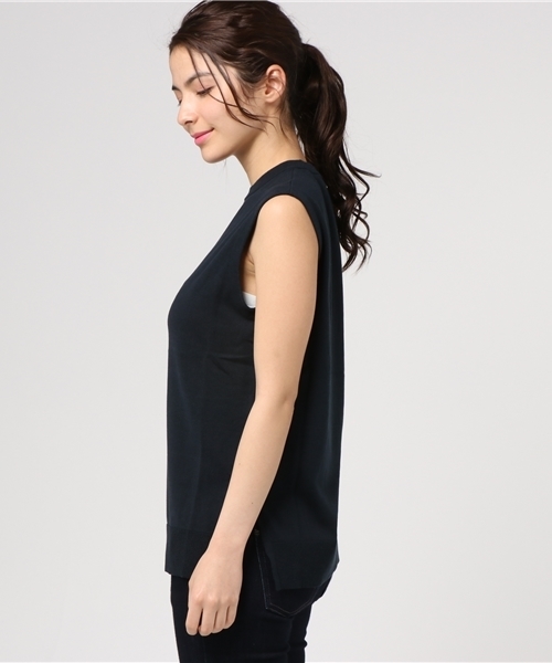 ENFOLD（エンフォルド）の「シルクコットン T/T（ニット/セーター・レディース・ブルー/ダークグリーン/ネイビー・38/36）」の5枚目の写真