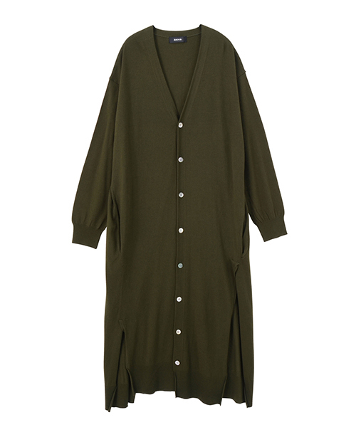 ZUCCa（ズッカ）の「ウールレーヨンセーター（カーディガン/ボレロ・レディース・マスタード/ブラック/カーキ/ライトグレー・M/M size）」の3枚目の写真