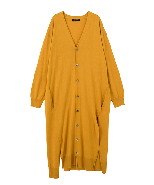 ZUCCa（ズッカ）の「ウールレーヨンセーター（カーディガン/ボレロ・レディース・マスタード/ブラック/カーキ/ライトグレー・M/M size）」の4枚目の写真