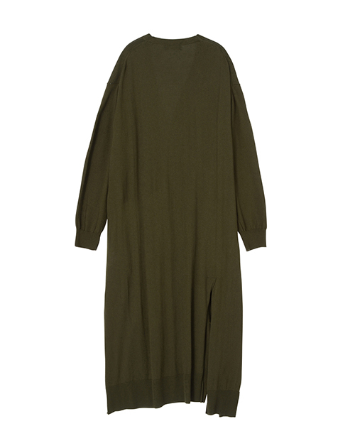 ZUCCa（ズッカ）の「ウールレーヨンセーター（カーディガン/ボレロ・レディース・マスタード/ブラック/カーキ/ライトグレー・M/M size）」の6枚目の写真