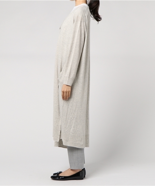 ZUCCa（ズッカ）の「ウールレーヨンセーター（カーディガン/ボレロ・レディース・マスタード/ブラック/カーキ/ライトグレー・M/M size）」の8枚目の写真