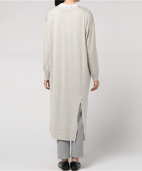 ZUCCa（ズッカ）の「ウールレーヨンセーター（カーディガン/ボレロ・レディース・マスタード/ブラック/カーキ/ライトグレー・M/M size）」の9枚目の写真