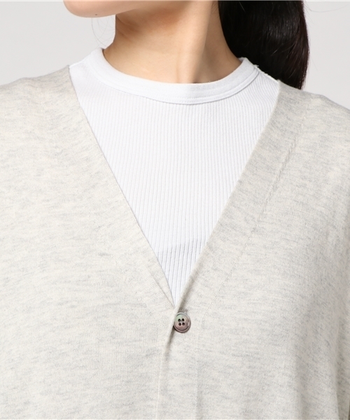 ZUCCa（ズッカ）の「ウールレーヨンセーター（カーディガン/ボレロ・レディース・マスタード/ブラック/カーキ/ライトグレー・M/M size）」の10枚目の写真