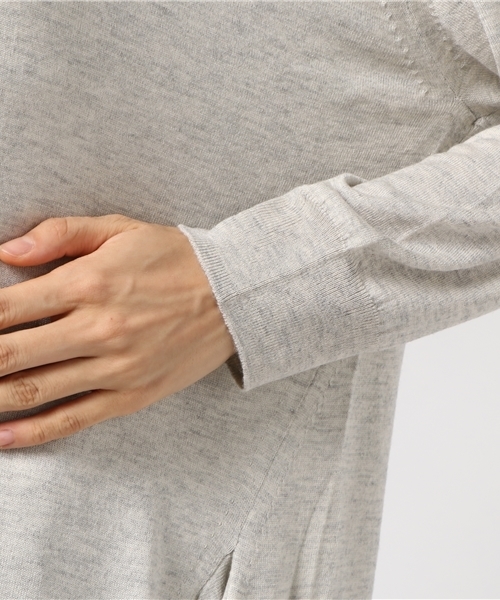 ZUCCa（ズッカ）の「ウールレーヨンセーター（カーディガン/ボレロ・レディース・マスタード/ブラック/カーキ/ライトグレー・M/M size）」の11枚目の写真