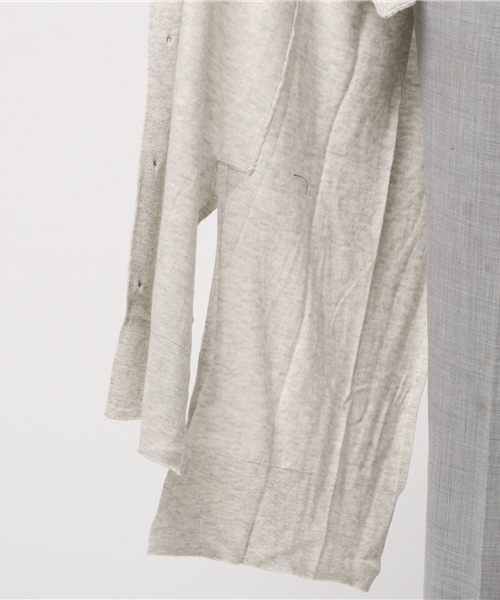 ZUCCa（ズッカ）の「ウールレーヨンセーター（カーディガン/ボレロ・レディース・マスタード/ブラック/カーキ/ライトグレー・M/M size）」の14枚目の写真