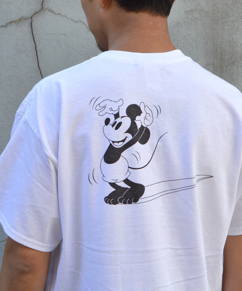 SURF/BRAND（サーフブランド）の「【Fine最新号掲載】SURF/BRAND サーフブランド Disney/ディズニー MICKEY NO.3 SURB18ST1-05DS（Tシャツ/カットソー・メンズ・ホワイト/ブラック・XL/M/L/S）」の16枚目の写真