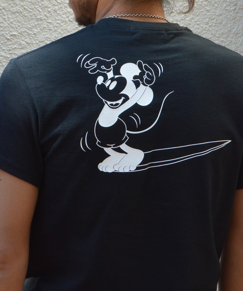 SURF/BRAND（サーフブランド）の「【Fine最新号掲載】SURF/BRAND サーフブランド Disney/ディズニー MICKEY NO.3 SURB18ST1-05DS（Tシャツ/カットソー・メンズ・ホワイト/ブラック・XL/M/L/S）」の15枚目の写真