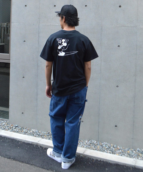 SURF/BRAND（サーフブランド）の「【Fine最新号掲載】SURF/BRAND サーフブランド Disney/ディズニー MICKEY NO.3 SURB18ST1-05DS（Tシャツ/カットソー・メンズ・ホワイト/ブラック・XL/M/L/S）」の11枚目の写真