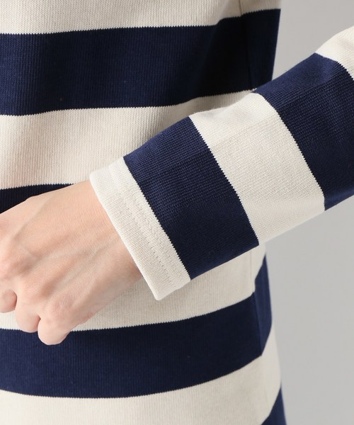 SAINT JAMES（セントジェームス）の「【SAINT JAMES/セントジェームス】 ウェッソン ワイドボーダー#（Tシャツ/カットソー・レディース・ネイビー/ホワイト系その他・SMALL）」の10枚目の写真