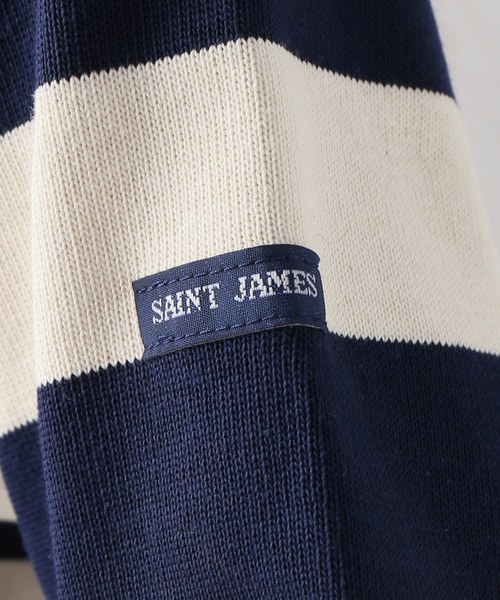 SAINT JAMES（セントジェームス）の「【SAINT JAMES/セントジェームス】 ウェッソン ワイドボーダー#（Tシャツ/カットソー・レディース・ネイビー/ホワイト系その他・SMALL）」の11枚目の写真