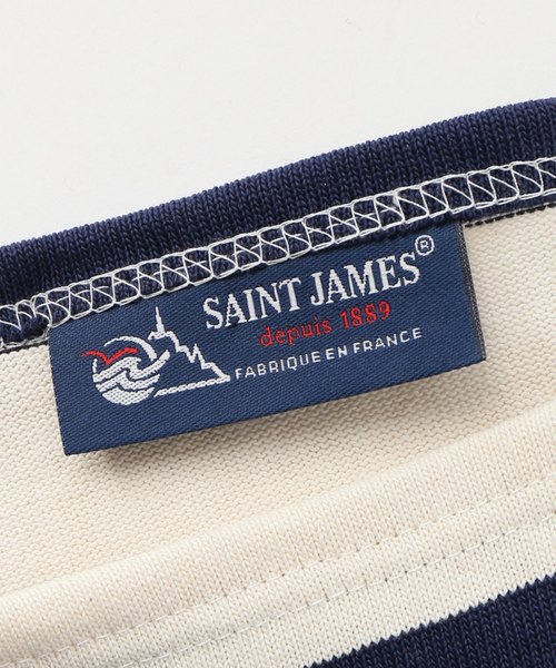 SAINT JAMES（セントジェームス）の「【SAINT JAMES/セントジェームス】 ウェッソン ワイドボーダー#（Tシャツ/カットソー・レディース・ネイビー/ホワイト系その他・SMALL）」の12枚目の写真