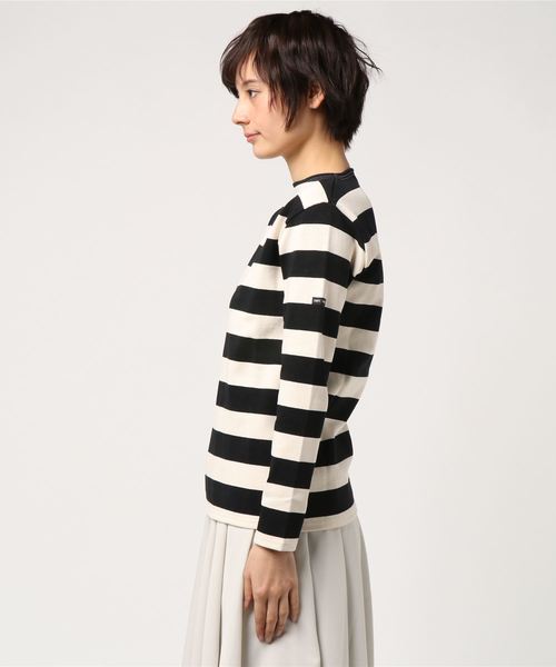 SAINT JAMES（セントジェームス）の「【SAINT JAMES/セントジェームス】 ウェッソン ワイドボーダー#（Tシャツ/カットソー・レディース・ネイビー/ホワイト系その他・SMALL）」の6枚目の写真