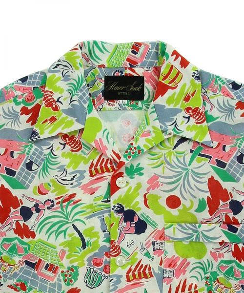 HAVERSACK（ハバーザック）の「＜Haversack（ハバーサック）＞ TROPICAL BLSN（ブルゾン・メンズ・ピンク・LARGE/MEDIUM）」の3枚目の写真