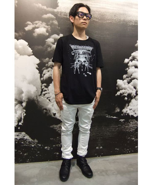 MIDWEST（ミッドウエスト）の「DIET  BUTCHER  SLIM  SKIN ルーズスキニーストレｰトデニム（デニムパンツ・メンズ・ブラック/ダークブルー/ホワイト・1/2/3）」の6枚目の写真