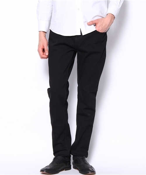 MIDWEST（ミッドウエスト）の「DIET  BUTCHER  SLIM  SKIN ルーズスキニーストレｰトデニム（デニムパンツ・メンズ・ブラック/ダークブルー/ホワイト・1/2/3）」の2枚目の写真