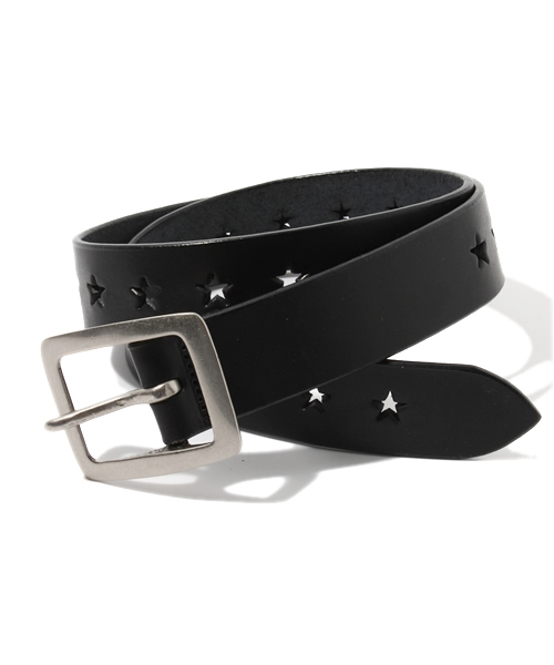 green label relaxing（グリーンレーベルリラクシング）の「STAR HOLEベルト（ベルト・メンズ・ホワイト/ブラック/ダークブラウン/レッド/イエロー/ネイビー・MEDIUM/LARGE/X-LARGE）」の3枚目の写真