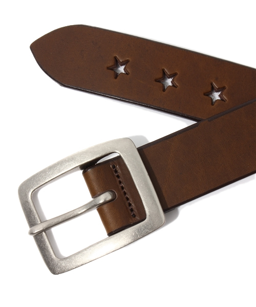 green label relaxing（グリーンレーベルリラクシング）の「STAR HOLEベルト（ベルト・メンズ・ホワイト/ブラック/ダークブラウン/レッド/イエロー/ネイビー・MEDIUM/LARGE/X-LARGE）」の7枚目の写真