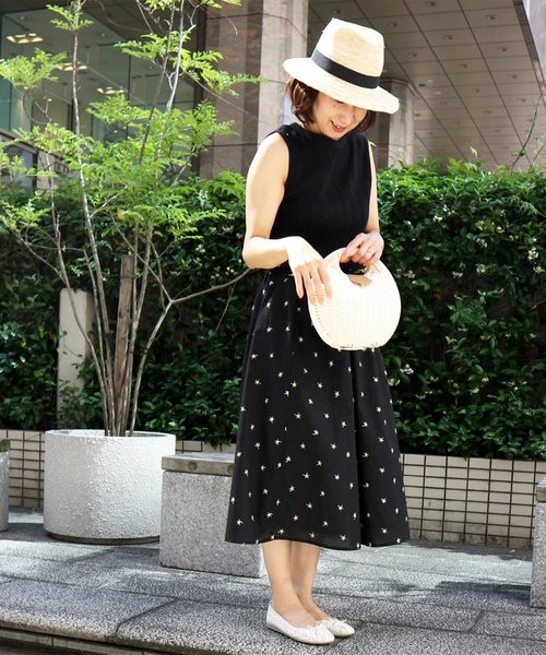 salle de bal（サルデバル）の「∴ラフィアハット / つば広帽 中折れ（ハット・レディース・グレー/ナチュラル/キャメル/オレンジ/ブラック・FREE）」の7枚目の写真