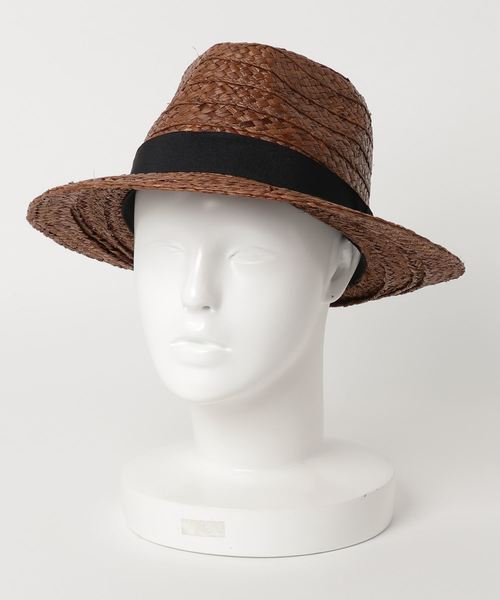 salle de bal（サルデバル）の「∴ラフィアハット / つば広帽 中折れ（ハット・レディース・グレー/ナチュラル/キャメル/オレンジ/ブラック・FREE）」の11枚目の写真