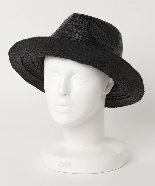 salle de bal（サルデバル）の「∴ラフィアハット / つば広帽 中折れ（ハット・レディース・グレー/ナチュラル/キャメル/オレンジ/ブラック・FREE）」の14枚目の写真