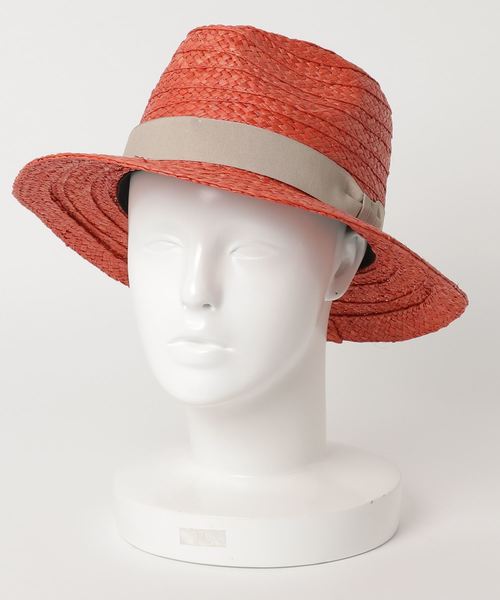 salle de bal（サルデバル）の「∴ラフィアハット / つば広帽 中折れ（ハット・レディース・グレー/ナチュラル/キャメル/オレンジ/ブラック・FREE）」の15枚目の写真