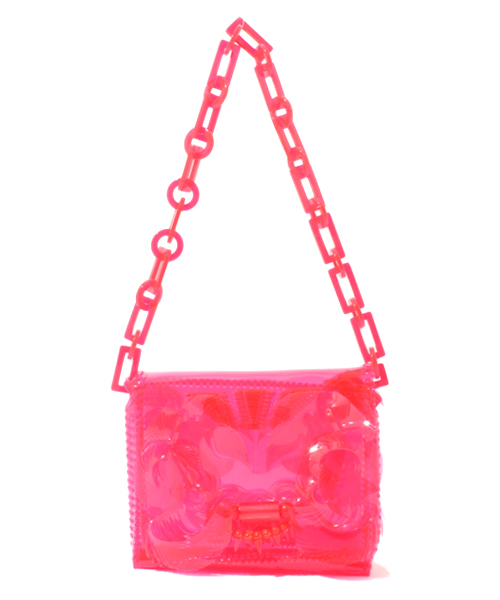 mame（マメ）の「MM13AW-AC073（ショルダーバッグ・レディース・ブラック/ホワイト/ピンク/クリア・1）」の3枚目の写真