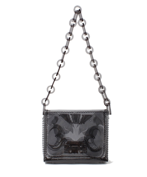 mame（マメ）の「MM13AW-AC073（ショルダーバッグ・レディース・ブラック/ホワイト/ピンク/クリア・1）」の7枚目の写真