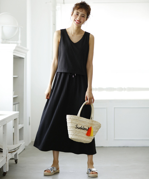 Ingni イング の Vネックノースリカットマキシ ワンピース ワンピース Wear