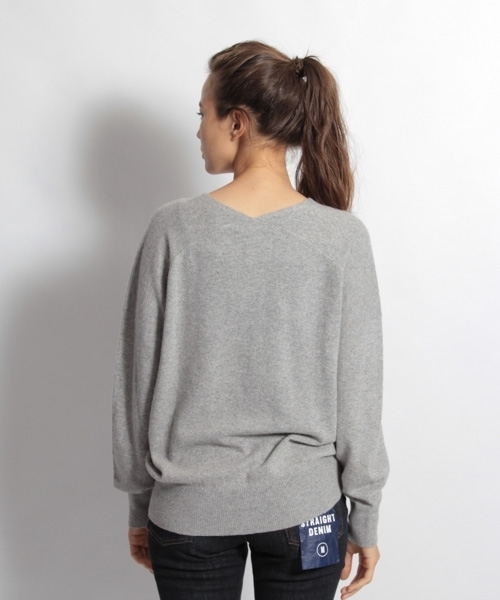 niko and...（ニコアンド）の「SOFFIOVネックプルオーバー（ニット/セーター・レディース・チャコールグレー/ベージュ/パープル/グレー/グリーン・MEDIUM/LARGE）」の12枚目の写真