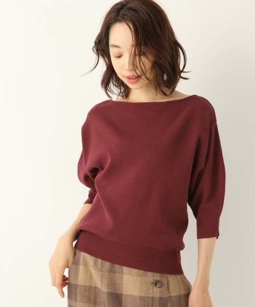 A part by（アパートバイ）の「14GCソウバリパフ5S　800690（ニット/セーター・レディース・ホワイト/ブラック/ベージュ/ボルドー・FREE）」の4枚目の写真