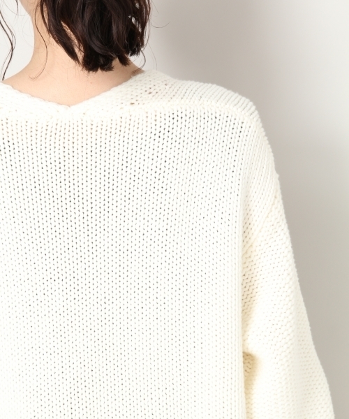 LOWRYS FARM（ローリーズファーム）の「1.5Gカーディガン　804294（カーディガン/ボレロ・レディース・ベージュ/ブラウン/オフホワイト/ブラック/グリーン・FREE）」の17枚目の写真