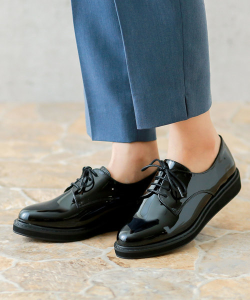 menue(メヌエ)の「厚底 オックスフォードシューズ(ドレスシューズ)」|ブラック系その他
