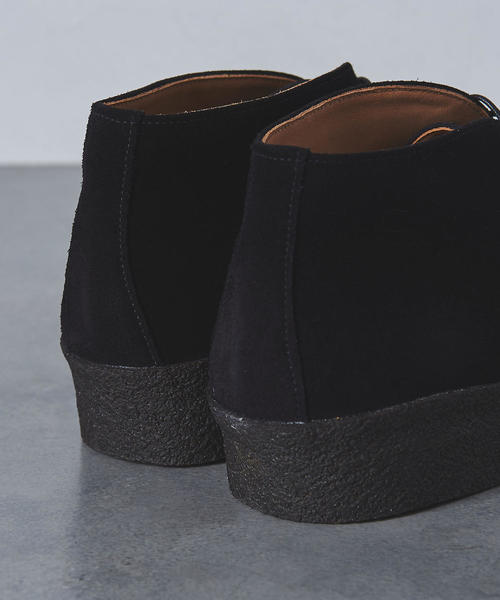 SANDERS（サンダース）の「＜SANDERS（サンダース）＞ HI TOP CHUKKA（ブーツ・メンズ・ブラック/ダークブラウン・7h/7/6/8/8h/6h/9）」の3枚目の写真