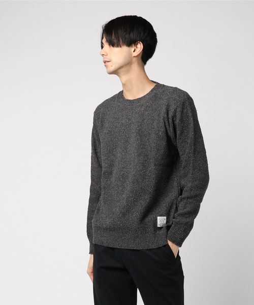 Ranch standard(ランチスタンダード)の「【Ranch standard】 RA18-103 ネップ アムンゼンニット(ニット/セーター・メンズ・ブラック/ブラウン/ナチュラル・2/3)」の2枚目の写真
