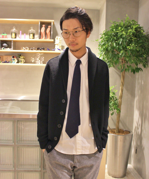 EDIFICE（エディフィス）の「◇Meliuoラーベンショール カーディガン（カーディガン/ボレロ・メンズ・ブルー系その他/ネイビー/キャメル/チャコールグレー/ブラック/アイボリー・44/46/48/50）」の3枚目の写真