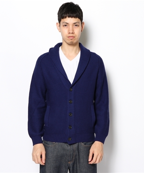 EDIFICE（エディフィス）の「◇Meliuoラーベンショール カーディガン（カーディガン/ボレロ・メンズ・ブルー系その他/ネイビー/キャメル/チャコールグレー/ブラック/アイボリー・44/46/48/50）」の8枚目の写真